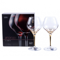 Набір келихів/вино 2Х350мл Amoroso Bohemia - b40651/350