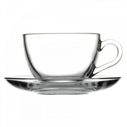 Чашка з блюдцем 240 мл Basic Pasabahce – 97948-1