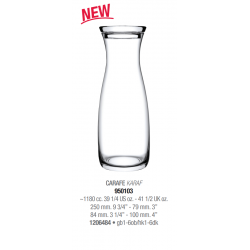 Графін з скляною кришкою 1180 мл. Amfora Pasabahce - 950103