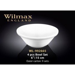 Wilmax Набір салатників 15см-4шт Color WL-992665