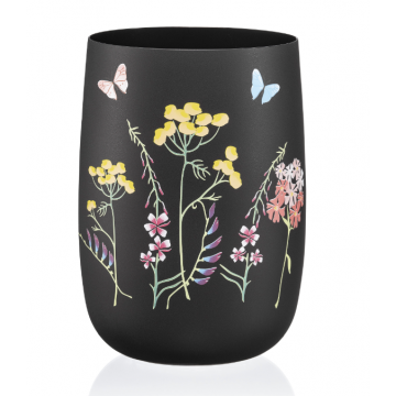 Ваза для квітів 18см. Herbal Black Bohemia - b82510-OB457