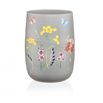 Ваза для квітів 18 см. Herbal Gray Bohemia - b82510-OB474
