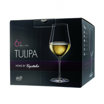 Келих вино набір 6Х350мл Tulipa Bohemia - b40894/350