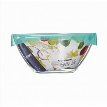 Салатник скляний з кришкою 17см. Keepn Box Lagoon Luminarc - P3672