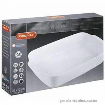 PYREX Pyroflam Форма-жаровня от -40 до +800 С 35х22 P35B000