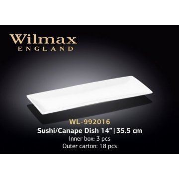Wilmax Блюдо д-суші/канапе 35,5см WL-992016